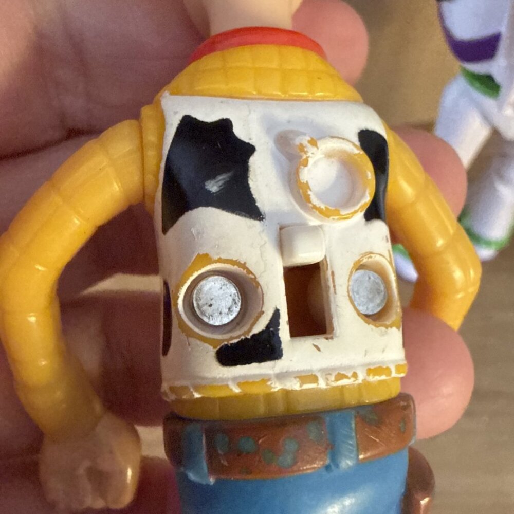 Vintage 1999 McDonalds Toy Story Woody Plus Buzz 5” Figures Action Movements - Picture 4 of 10